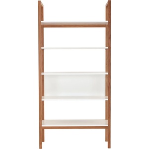 Woodman Бяла етажерка за книги в дъб 90x185 cm Farringdon - Woodman (129208008012)
