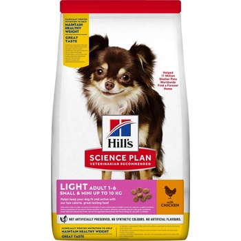 Hill’s Science Plan Adult Light Small & Mini Chicken 6 kg
