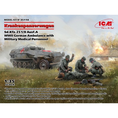 ICM Sd.Kfz.Ausf.A German Ambulance w/ Personnel 251:8 1:35