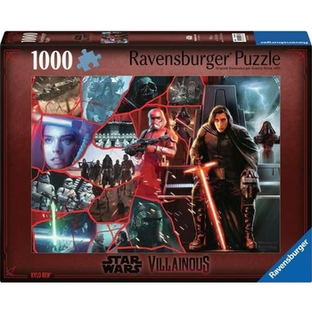 Ravensburger Пъзел Ravensburger от 1000 части - Междузвездни войни Злодеи: Кайло Рен (12000268)