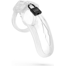 Lockdown Chastity Cage Clear Large, pás cudnosti pre mužov