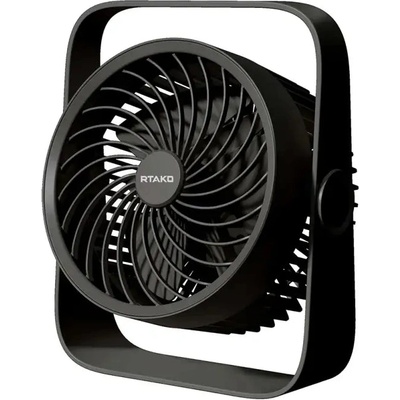 Rtako MINI DESK FAN SMALL USB C FAN 3600 mAh - черен (WD0Y6S)