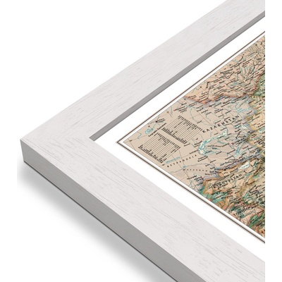 National Geographic Čína - nástěnná mapa Executive 77 x 61 cm Varianta: mapa v dřevěném rámu, Provedení: Pegi bílý