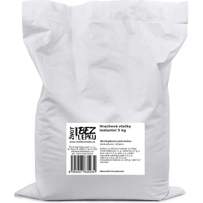 Život bez lepku Hrachové vločky instantní 5 kg