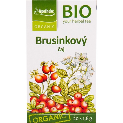 Apotheke Čaj Brusinkový BIO Mediate 30 g