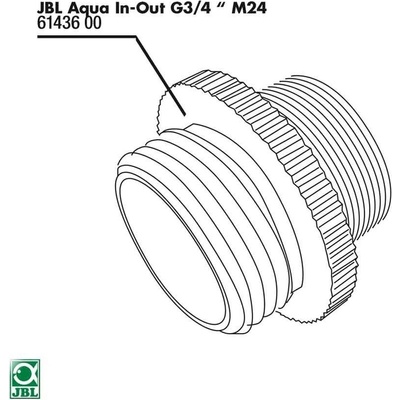 JBL Aqua In-Out Metall Adapter G3/4 M24