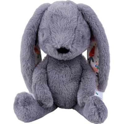 Bali Bazoo Мека играчка за гушкане Bali Bazoo - Rabbit, 32 cm, сива (111064)