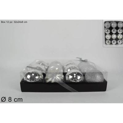 MAKRO Gule vianočné 8cm 12ks