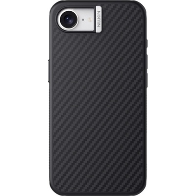 Nillkin iPhone 16e NILLKIN SYNTHETIC FIBER PRO пластмасов протектор за телефон с арамидно покритие, MagSafe, BLACK/DEE GP-169296 (GP-169296)