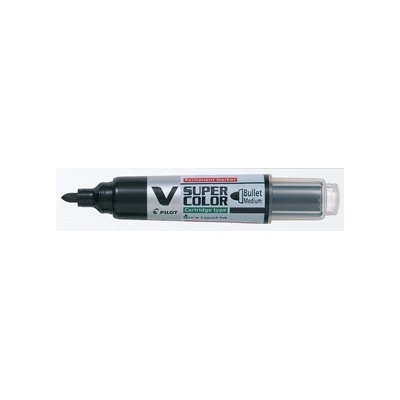 Pilot Пилотен маркер V-Super Color BG кръгъл 0, 9 мм черен (SCA-VSC-M-B-BG)