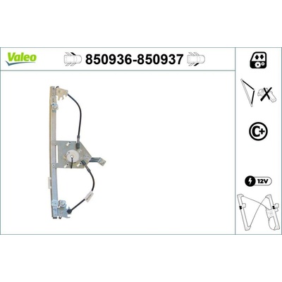 Zvedací zařízení oken VALEO 850936