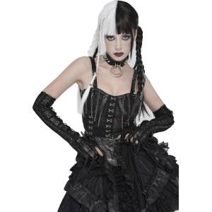 Devil fashion дамски корсетен crop top DEVIL FASHION - Miss Mayhem - черен - TT307