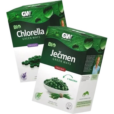 Green Ways Ječmen 600 tablet + Chlorella 1320 tablet