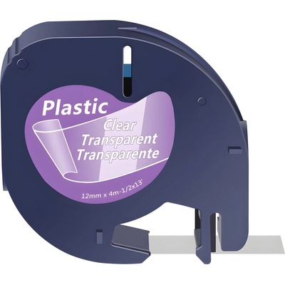 Compatible Съвместима лента DYMO 12267 - 12mm x 4m - черен печат / прозрачен фон KP36491 (36491)