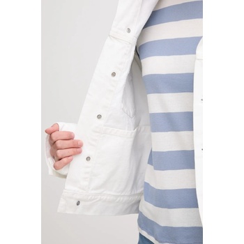 Calvin Klein Jeans Памучно яке Calvin Klein Jeans в бяло преходен модел с уголемена кройка J20J225181 (J20J225181)