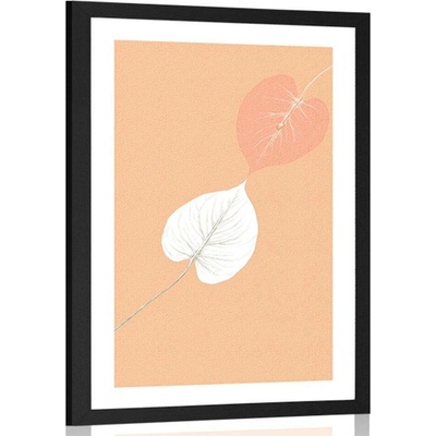 Plakát s paspartou dotek listů - 40x60 no frame