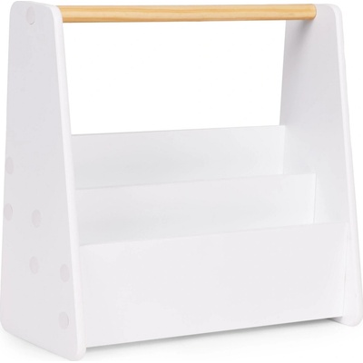 Detská knižnica Montessori, 3-úrovňová, biela, ECOTOYS
