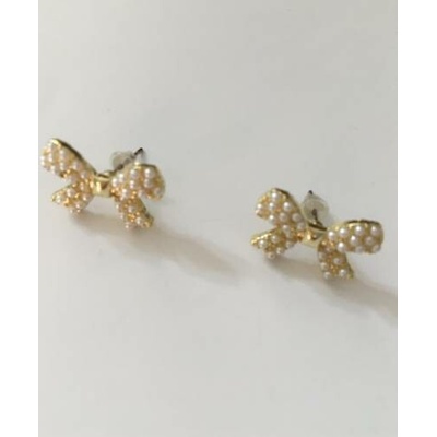 Fashion Jewelry náušnice mašle s perlami 4-df522