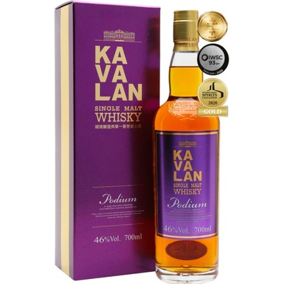 Kavalan Podium 46% 0,7 l (kartón)