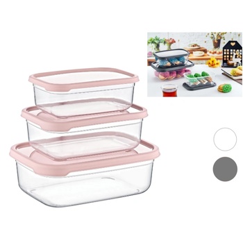 КОНТЕЙНЕР ЗА СЪХРАНЕНИЕ ПРАВОЪГАЛЕН 3БР. 0.350Л/0.650Л1200Л (И106254)