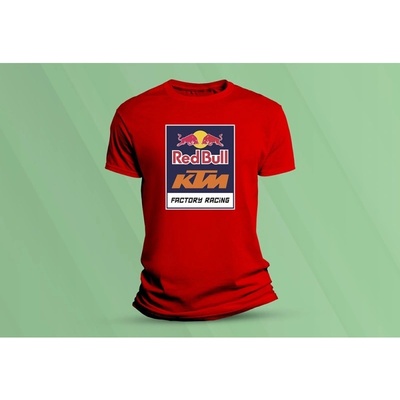 Sandratex dětské bavlněné tričko Red Bull KTM červená