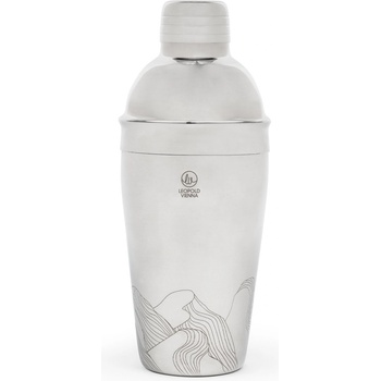 Leopold Vienna Шейкър за коктейл MOUNTAINS 500 мл, сребърен, неръждаема стомана, Leopold Vienna (LV233031)