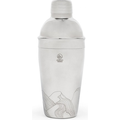 Leopold Vienna Шейкър за коктейл MOUNTAINS 500 мл, сребърен, неръждаема стомана, Leopold Vienna (LV233031)