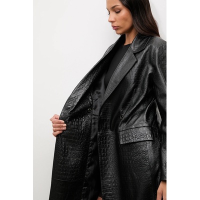 ANSWEAR Кожено палто Answear. LAB (WA25-MKD043)