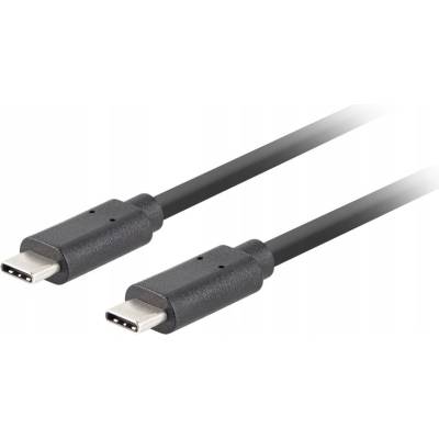 Lanberg CA-CMCM-32CU-0018-BK USB 3.1, USB C vidlice, z obou stran, zlacený, 1,8m, černý