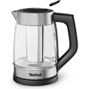 Tefal Електрическа кана Tefal - Element, 2200W, 1.7 l, инфузер за чай, сребриста (BJ760DE0) Електрически кани