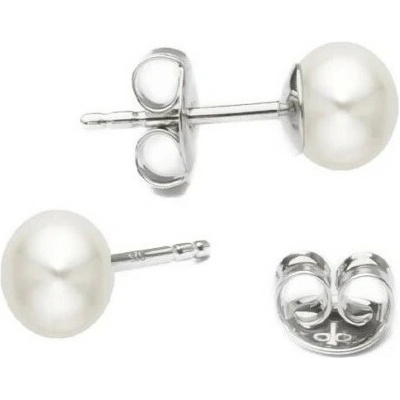 Šperky4U Stříbrné náušnice small White Bali silver SA800014