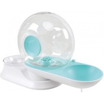 M-PETS SNAIL COMBI Food & Water Dispenser - Охлюв - комбинирана хранилка и поилка, вместимост вода: 2800 мл и Храна: 240 гр, 28 х 24 х 25 см, СИНЯ, Белгия - 60501299