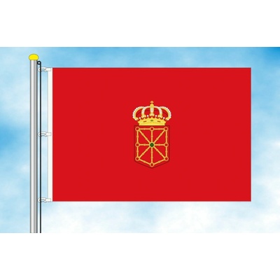 LIBEA, s.r.o. Navarra vlajka Rozměr: 30×45 cm, Uchycení: Karabiny na stožár