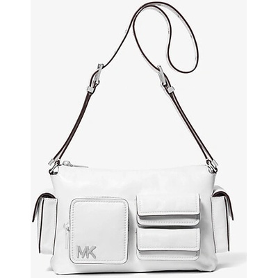 Michael Kors kožená kabelka Dakota medium bílá