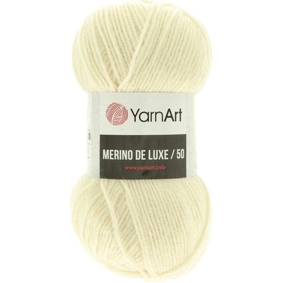 YarnArt Merino De Luxe 50 502 krémová