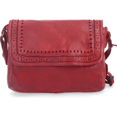 Noelia Bolger dámská kožená crossbody kabelka NB 2026 red červená