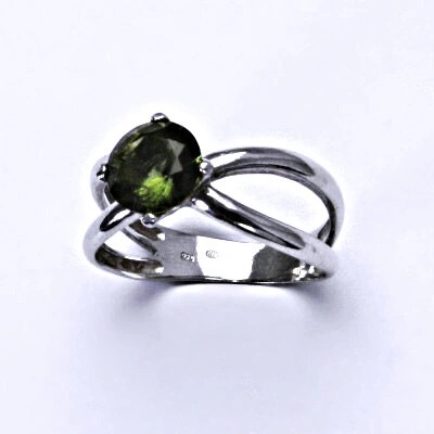 Čištín stříbrný přírodní vltavín T 1265