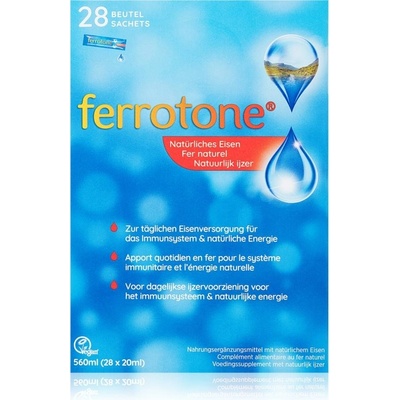 Ferrotone 100% přírodní zdroj železa sáčky 28 x 20 ml