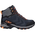 CMP Мъжки туристически обувки CMP Melnick Mid Trekking Shoes Waterproof Walking boots - Black Blue / Flamingo Fluo - размер 45 (EU) (019-0989-0117)