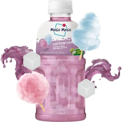 Mogu mogu Nápoj s kokosovou želatinou s příchutí cukrové vaty 320 ml