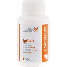 Health & Colostrum colostrum betaglucan a selen IgG 40 350 mg 60 kapslí