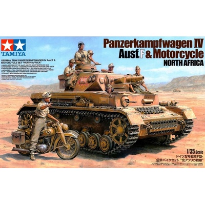 Panzerkampfwagen IV Ausf.F & Motorcycle Set North Africa 1:35