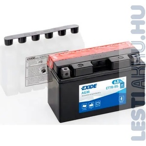Exide 6,5Ah 85A left+ YT7B-BS