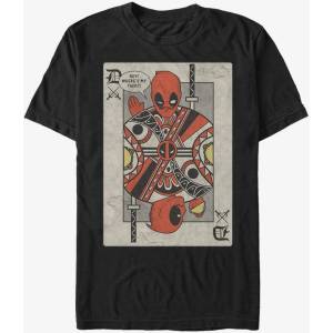ZOOT. Fan Черна унисекс тениска на Marvel Deadpool с карти за игра ZOOT. Fan | Cheren | МЪЖЕ | L