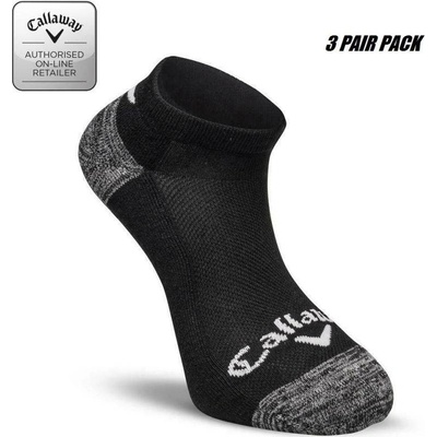 Callaway pánske ponožky Golf Tour Opti-Dri Low 3-pack čierne