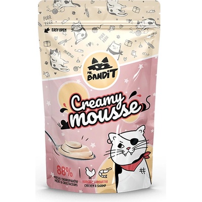 Mr.Bandit Creamy mousse kuře a krevety 60 g