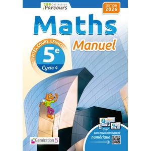 Manuel iParcours maths 5e (édition 2026) | HACHE, HACHE (2026)