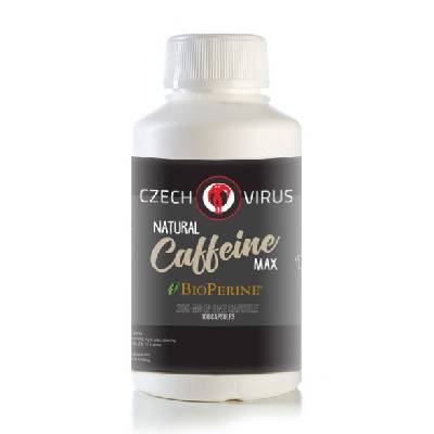 Natural Caffeine Max + BioPerine - Czech Virus 100 kaps.