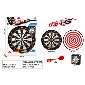 Wiky Terč oboustranný magnetický se 3 šipkami