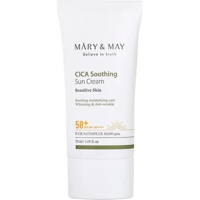 Mary&May Cica Слънцезащитен крем, SPF50+, 50 ml